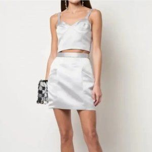 Fleur du mal platinum unstructured corset top